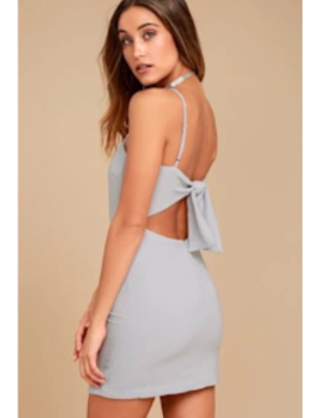 Lulu’s Toast to Life Grey Mini Dress
